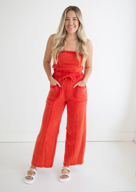 Tara Strapless Jumpsuit product view