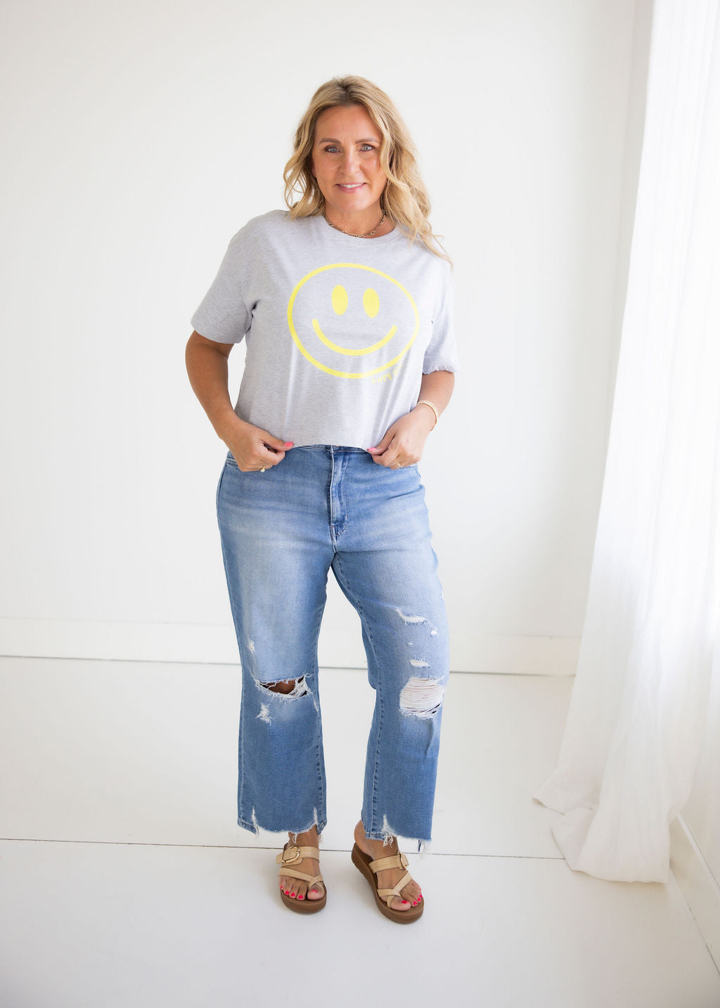 Happy Girl Crop Tee