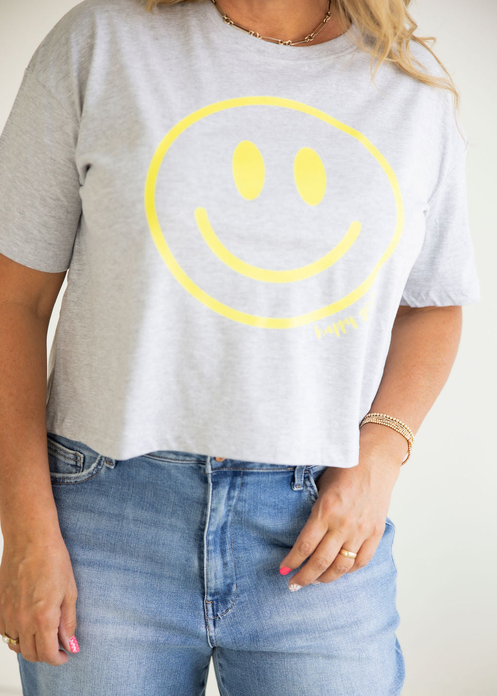 Happy Girl Crop Tee