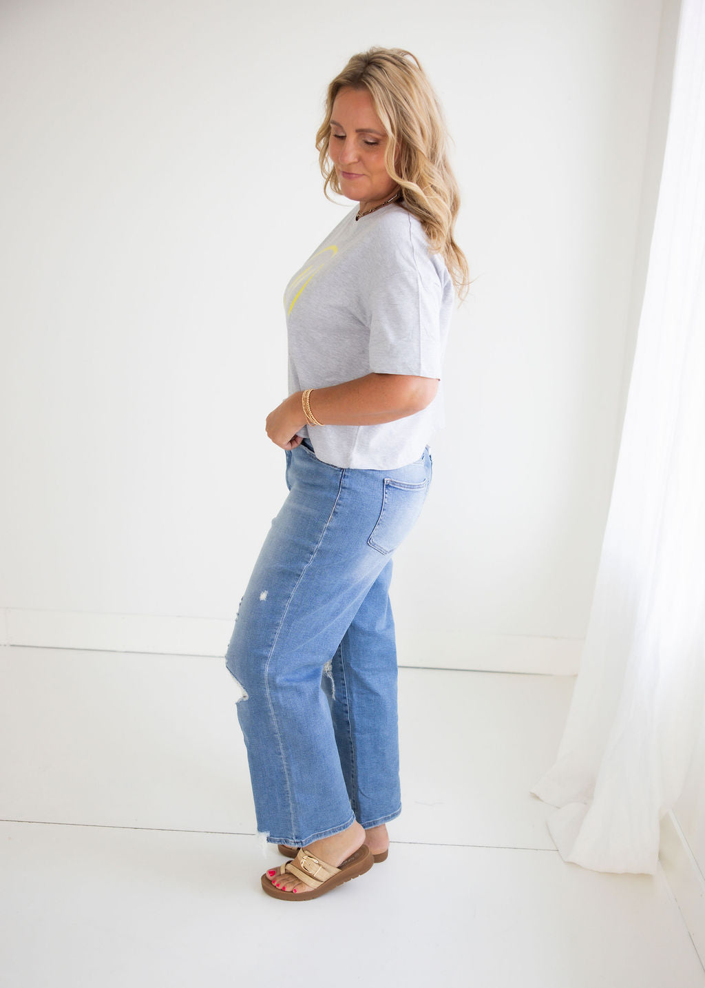 Happy Girl Crop Tee
