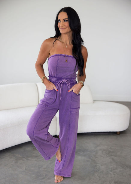 Tara Strapless Jumpsuit product view