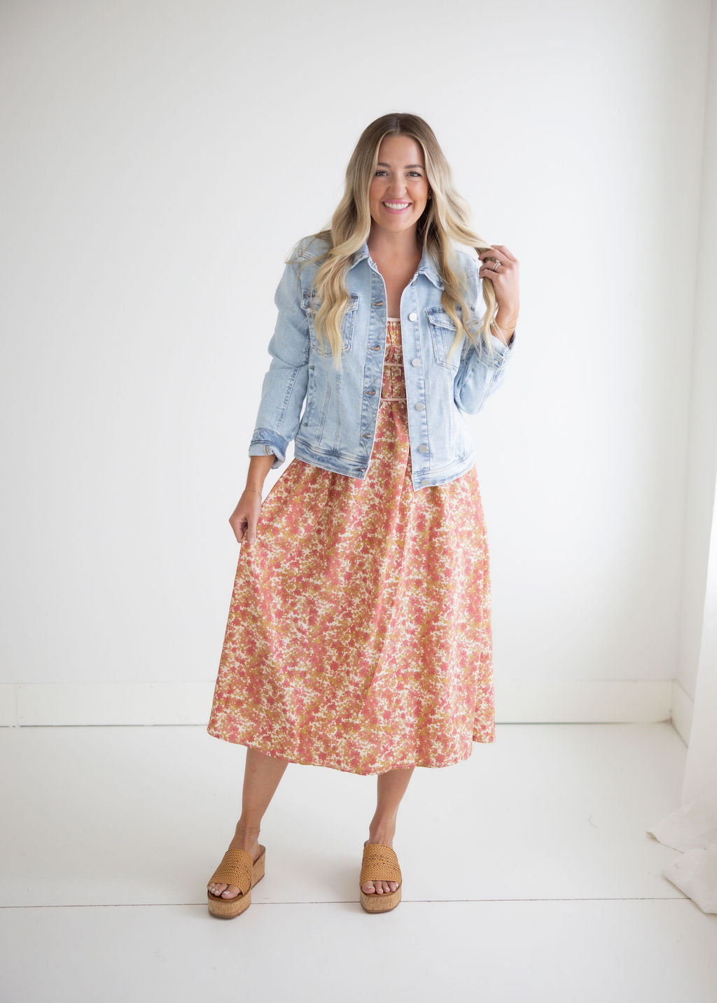 Meadow Floral Midi Dress