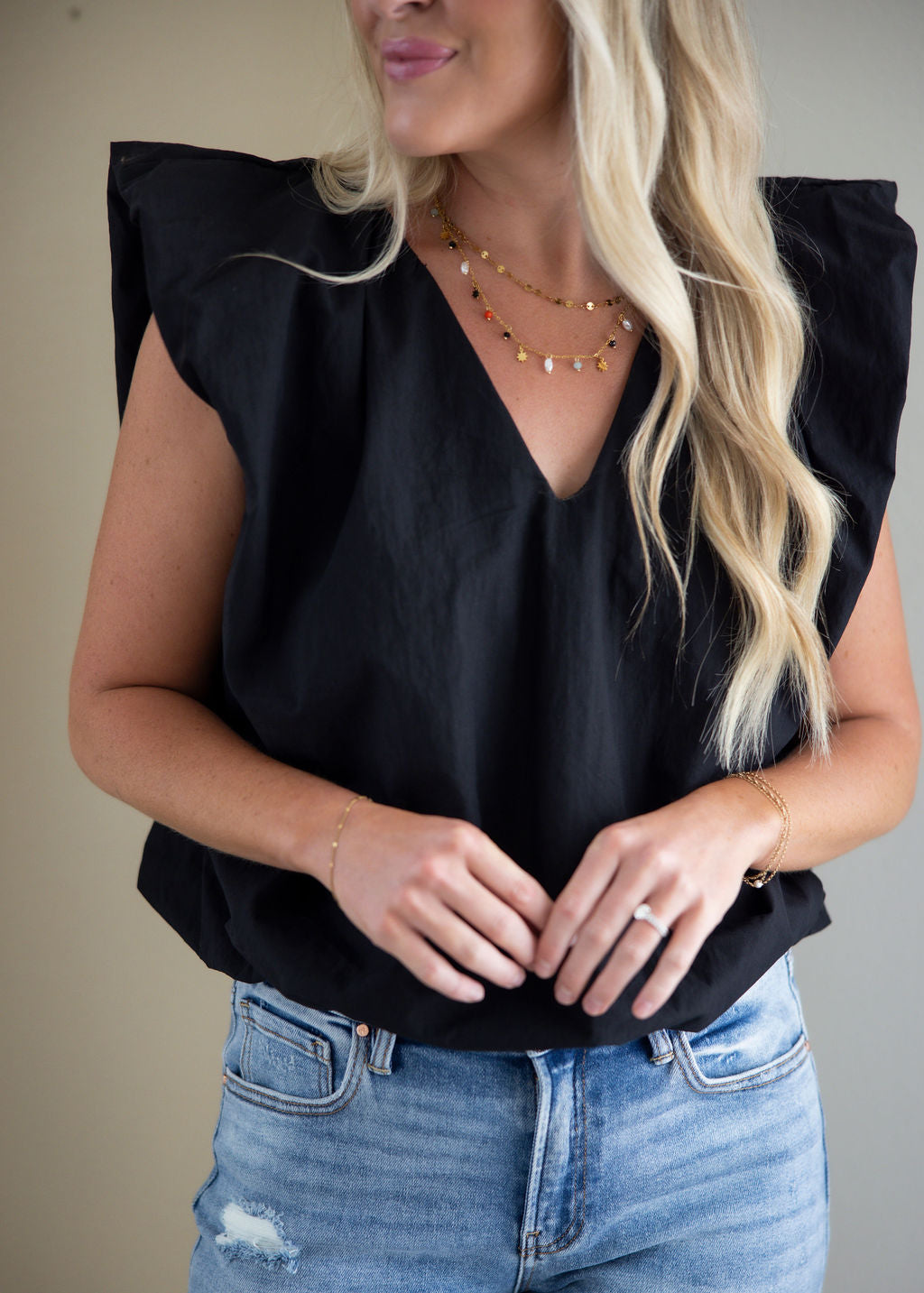 image of Ryer Pleated Blouse