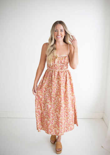 Meadow Floral Midi Dress