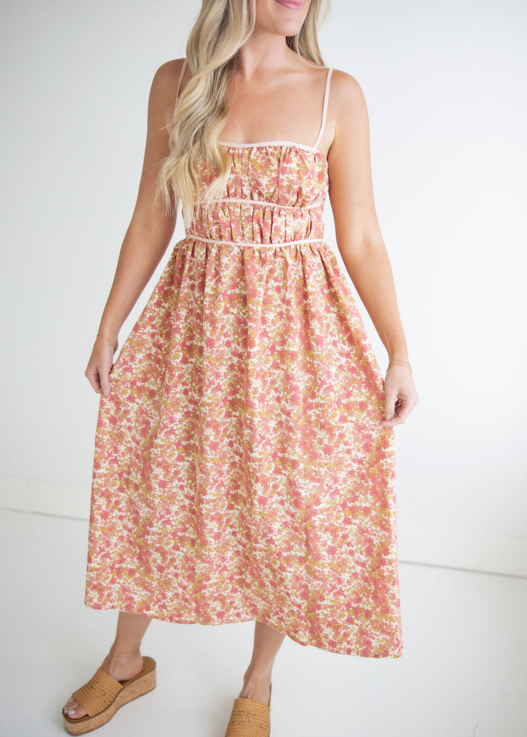 Meadow Floral Midi Dress