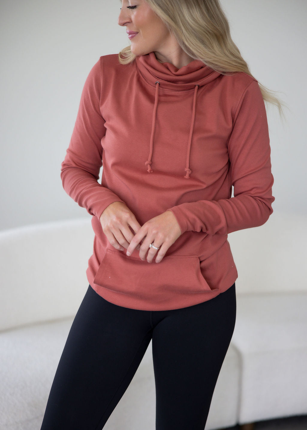 image of Dreamknit Cowl Neck Pullover