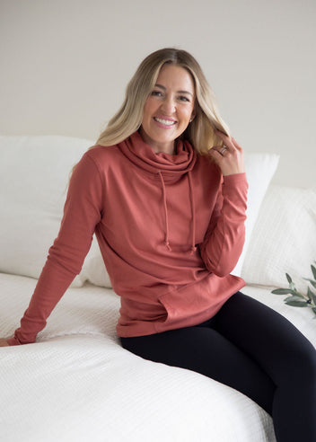 Dreamknit Cowl Neck Pullover