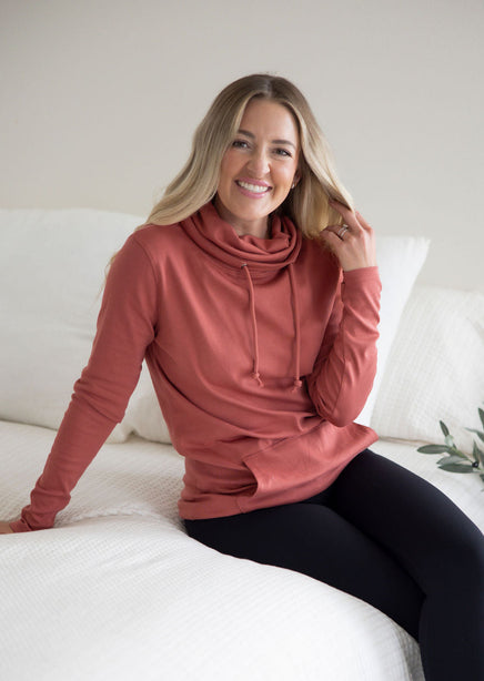 Dreamknit Cowl Neck Pullover product view