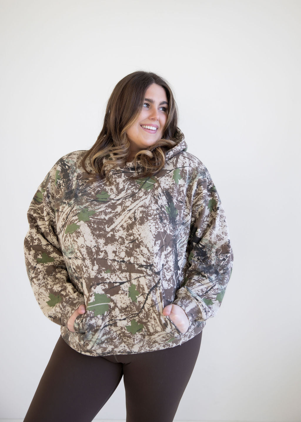 Mixed Sand Camo Hoodie by Lily & Lottie