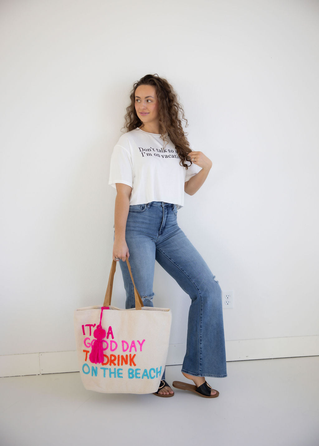 Don't Talk To Me Cropped Tee