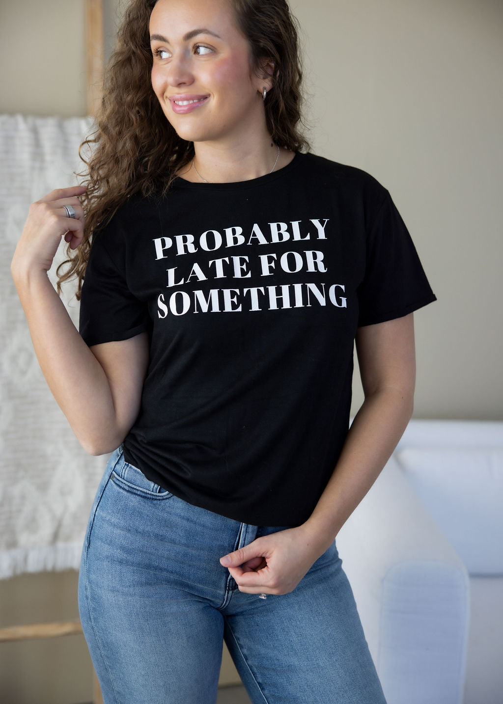 Probably Late For Something Graphic Tee