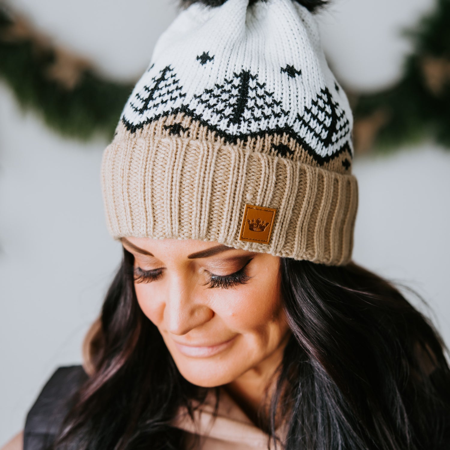 Fair Isle Pom Beanie