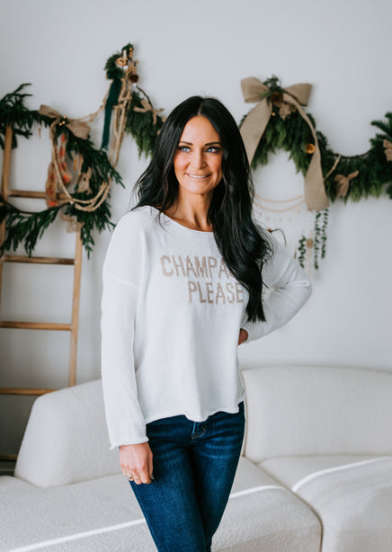 Champagne Please Sweater