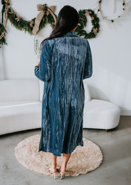 Misty Velvet Maxi Jacket