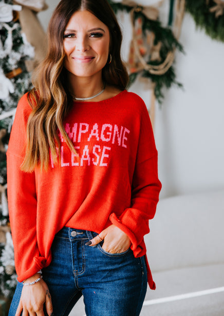 Champagne Please Sweater