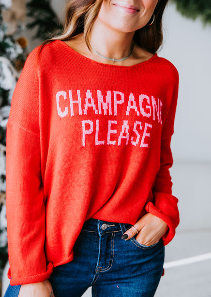 Champagne Please Sweater