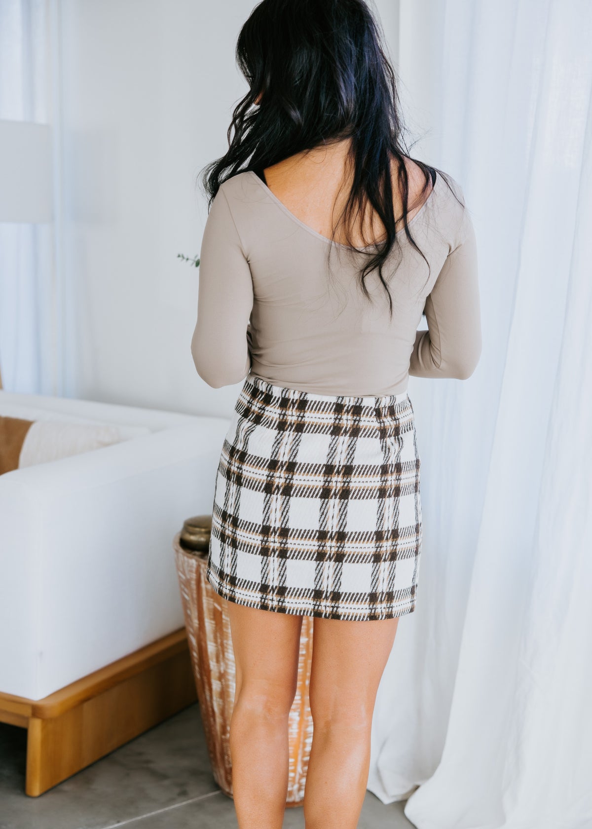 Lana Plaid Mini Skirt