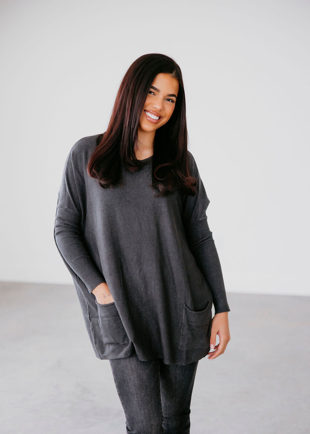 image of Briley Knit Tunic Sweater