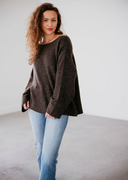 Gracie Relaxed Sweater by Lily & Lottie