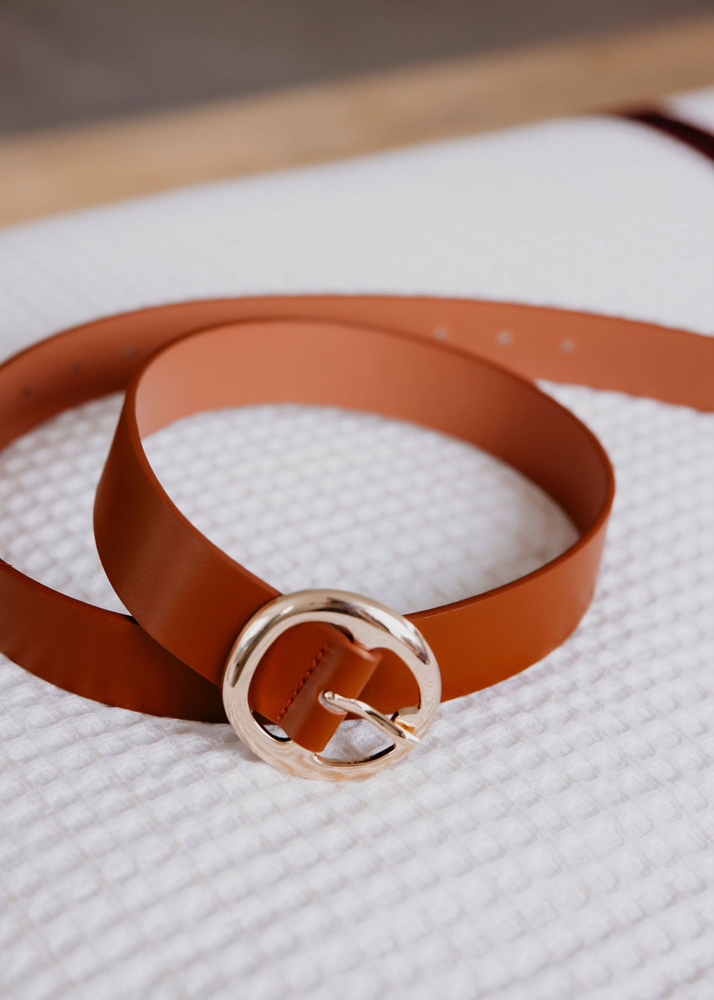 Round buckle belt sales
