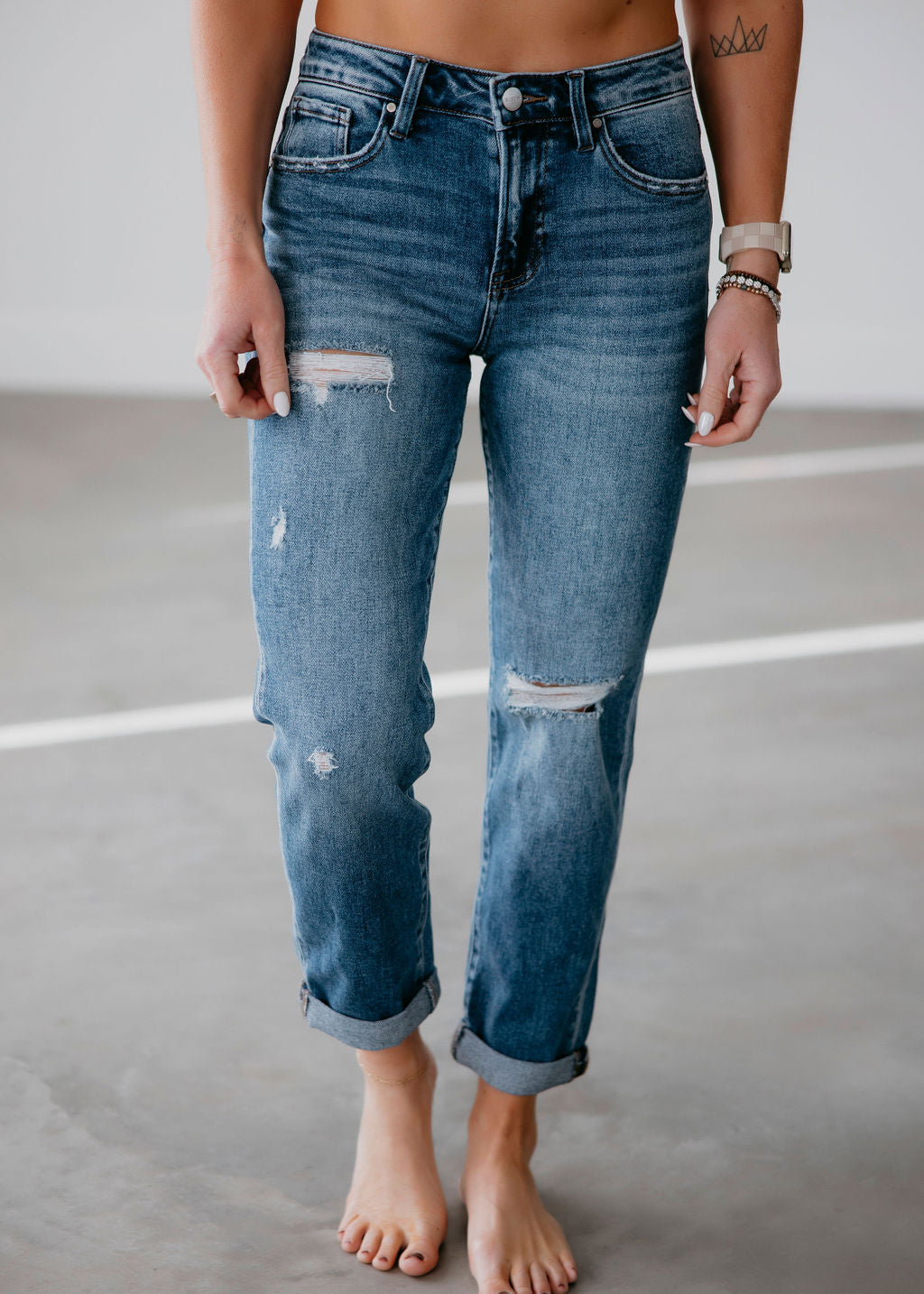 image of Eddie Risen Slim Girlfriend Jeans