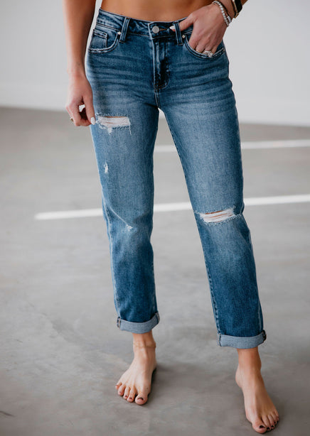 Eddie Risen Slim Girlfriend Jeans