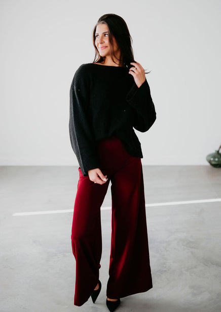 Kaya Velvet Palazzo Pants