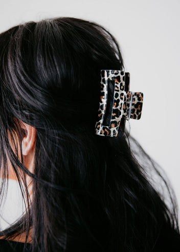 Leopard Print Claw Clip