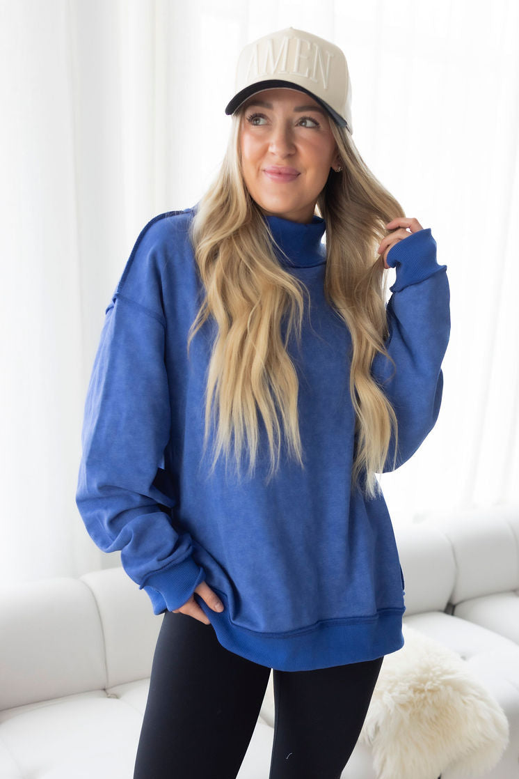 image of Shon Mock Neck Sweatshirt