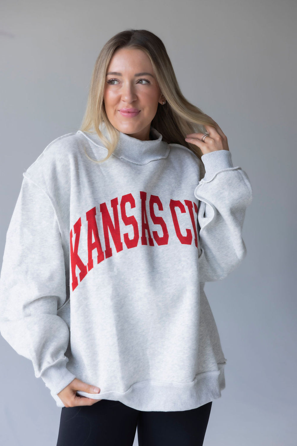 Kansas City Reversible Mock Neck Sweatshirt