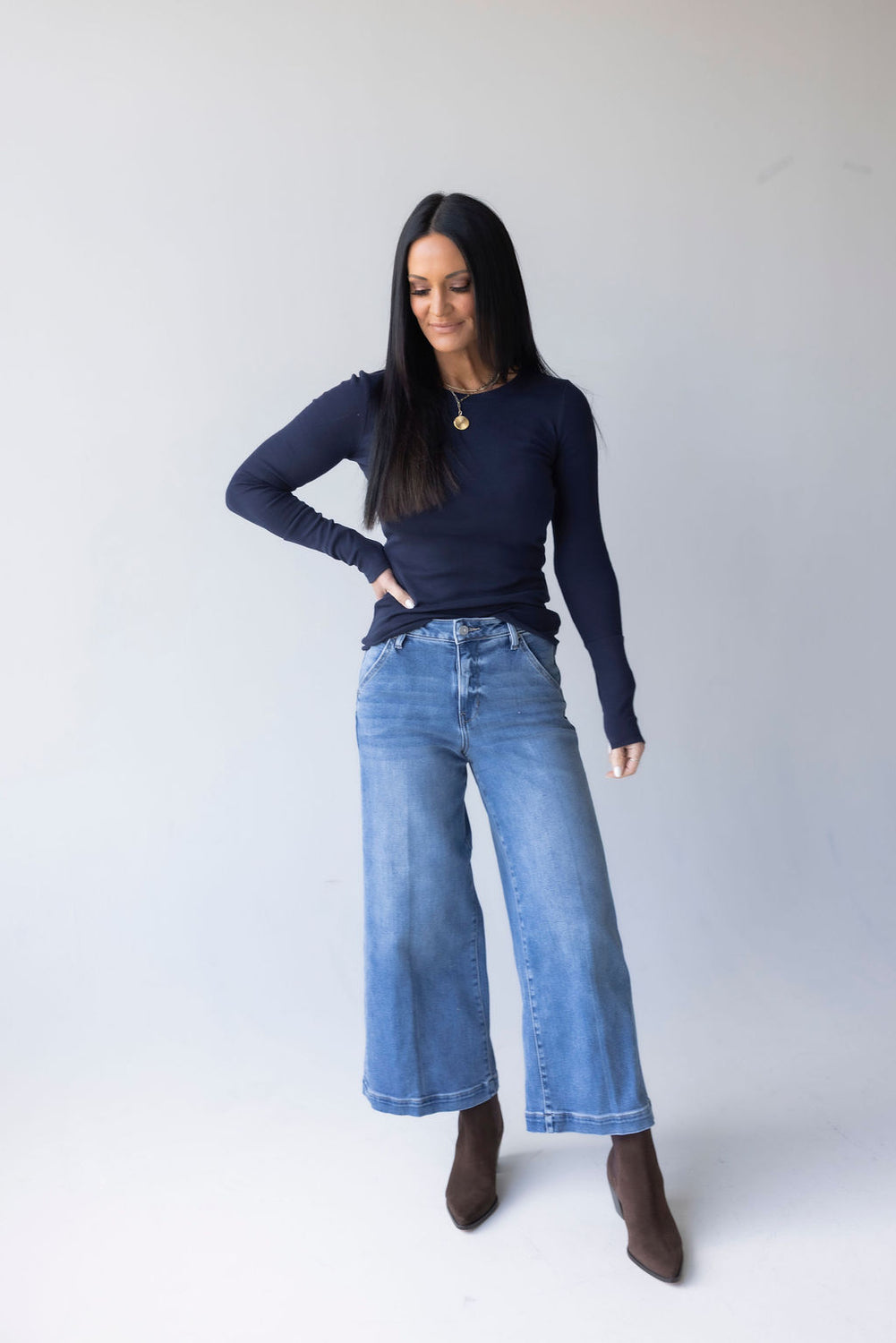 Kyleen Hidden Wide Leg Trouser Jeans