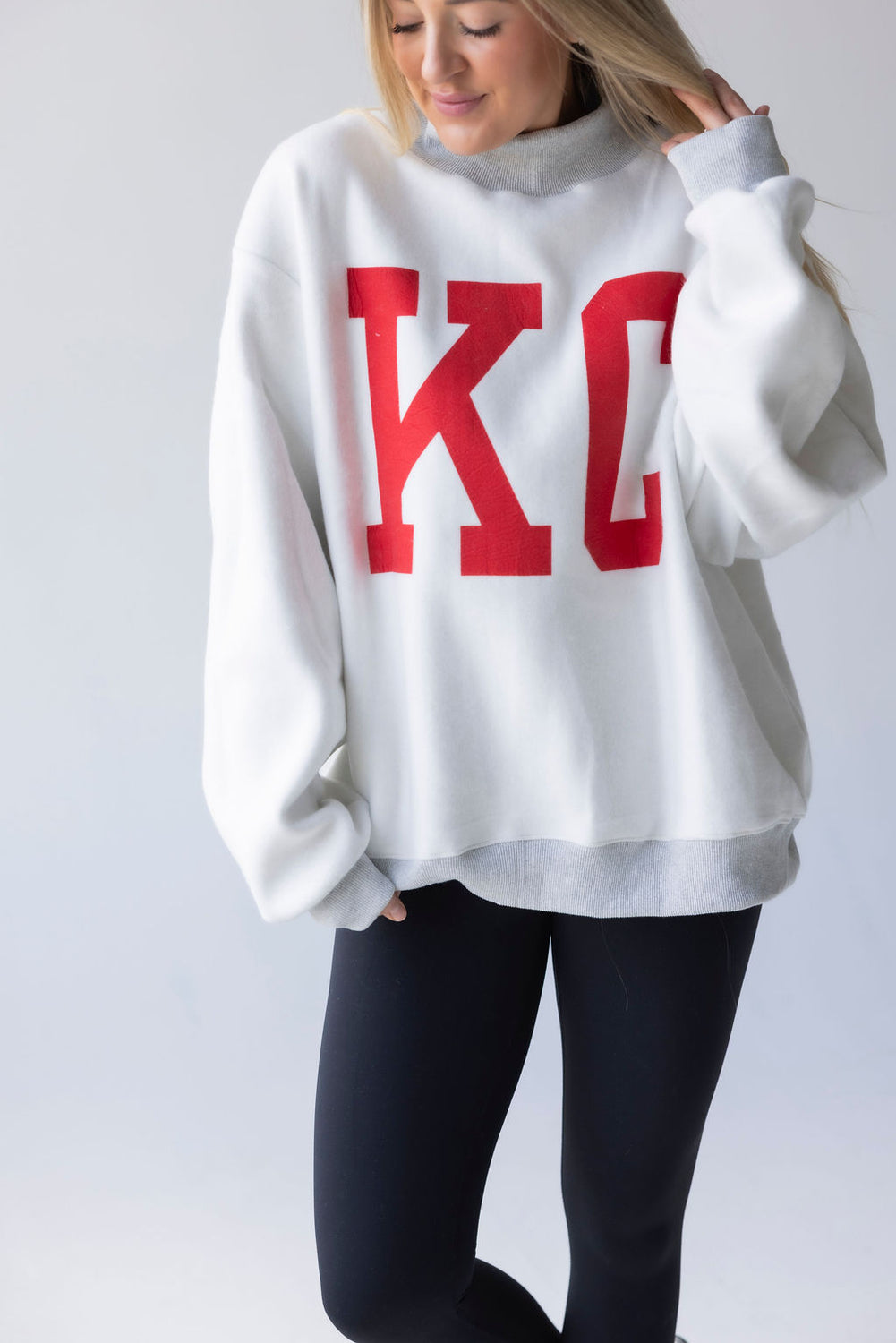 Kansas City Reversible Mock Neck Sweatshirt