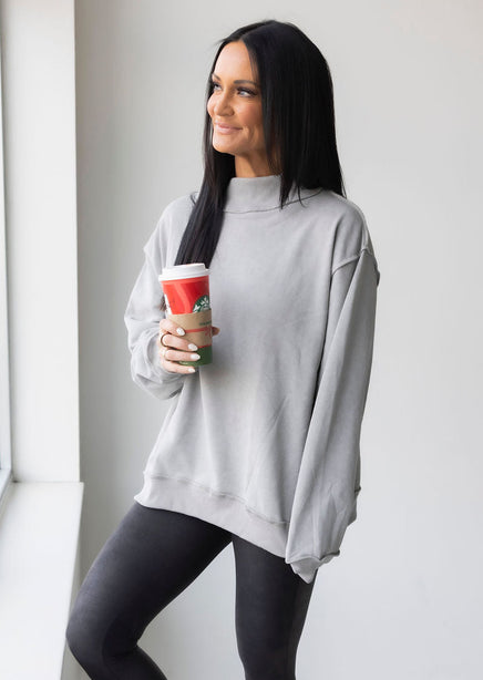 Shon Mock Neck Sweatshirt product view