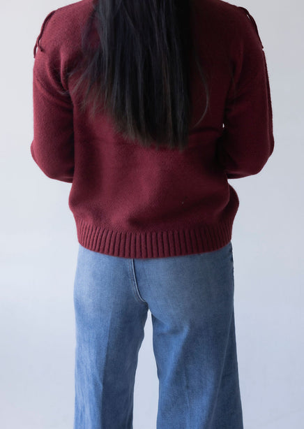 Maddison Fringe Trim Sweater | Lauriebelles Maddison Fringe Trim Sweater | Lauriebelles
