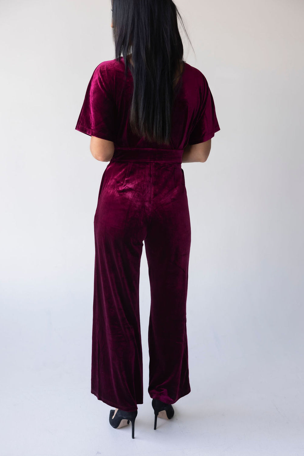 Zarah Velvet Pocketed Jumpsuit