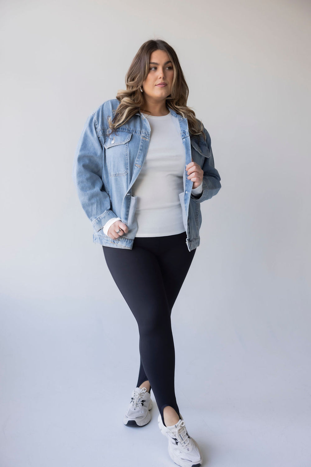 Curvy Alek Risen Denim Jacket