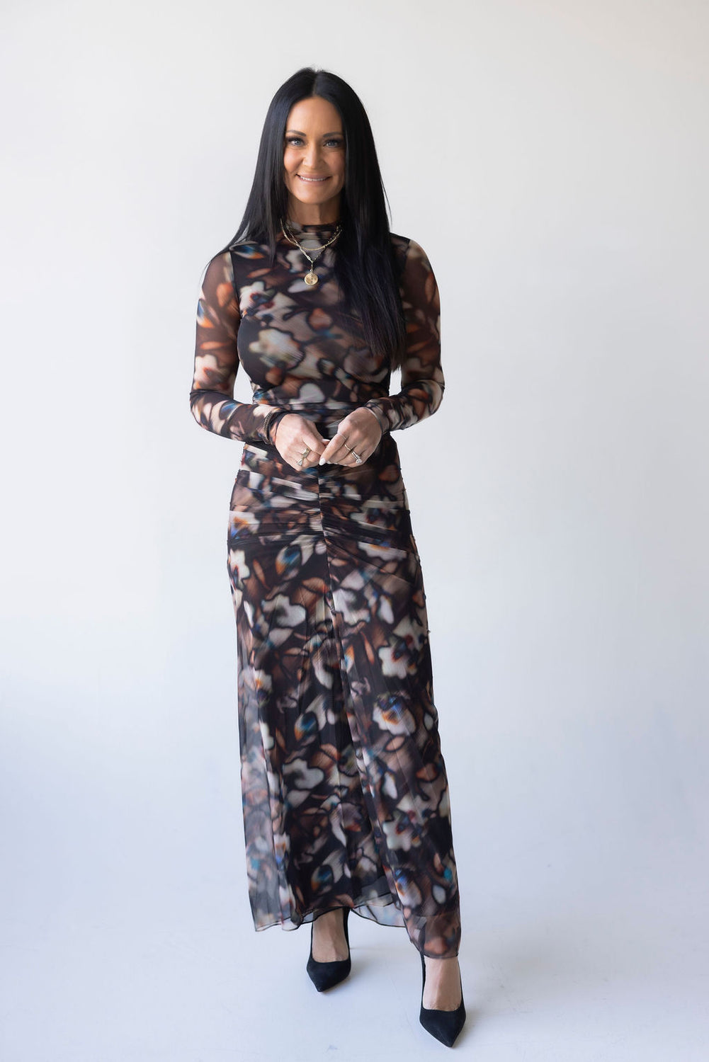 Joslyn Mesh Maxi Dress