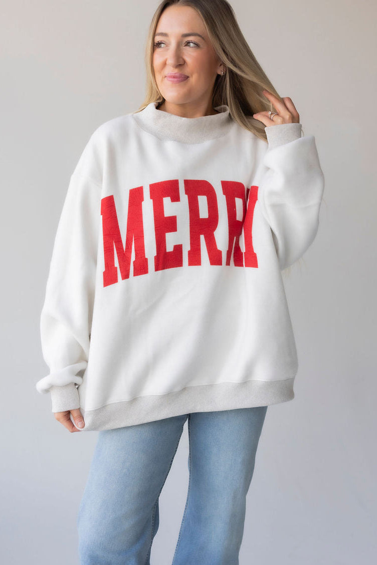 Grinchy-Merry Reversible Mock Neck Sweatshirt