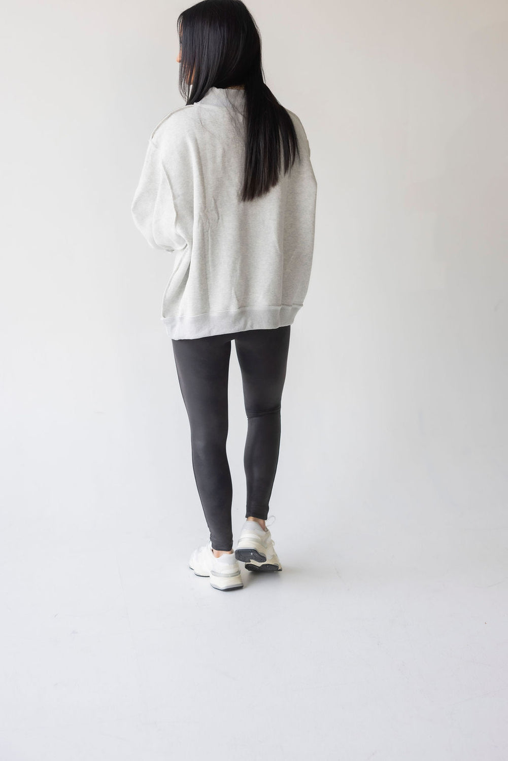 Bed-Gym Reversible Mock Neck Sweatshirt