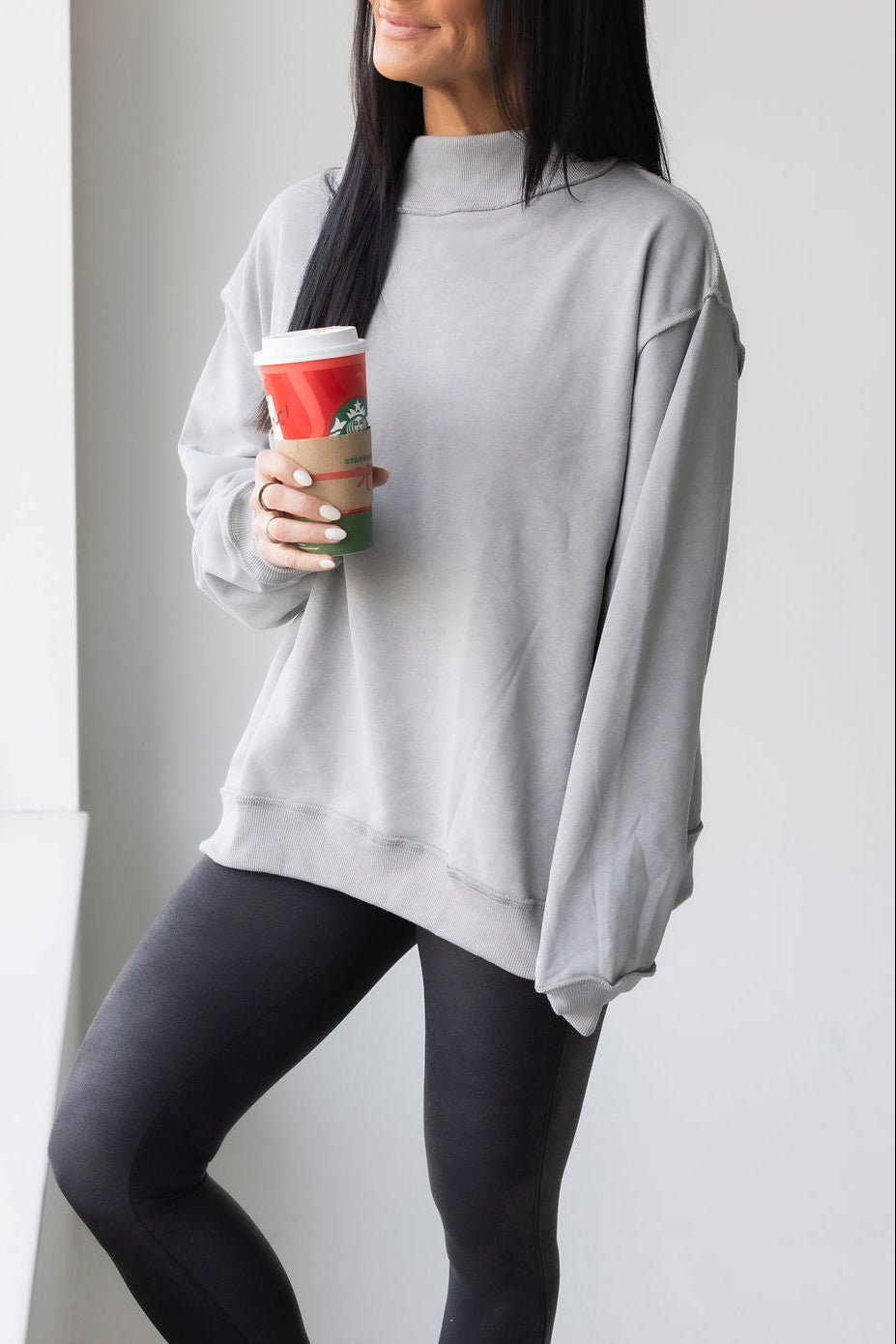Shon Mock Neck Sweatshirt