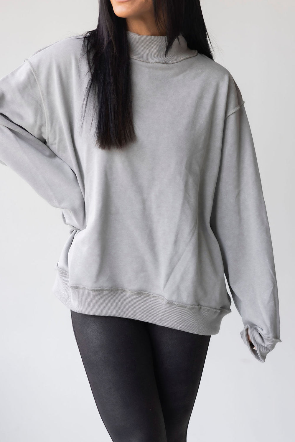 Shon Mock Neck Sweatshirt
