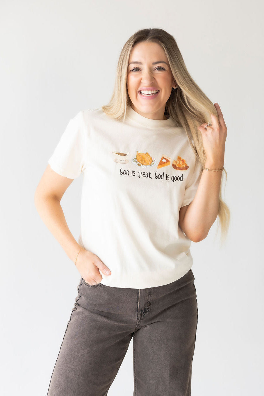image of God Is Great God is Good Graphic Tee