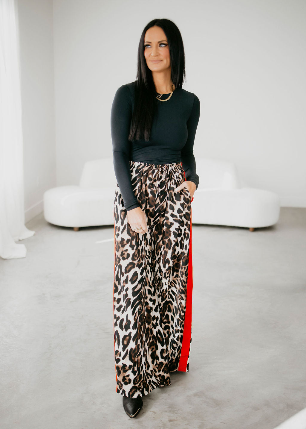 image of Robin Leopard Print Pants