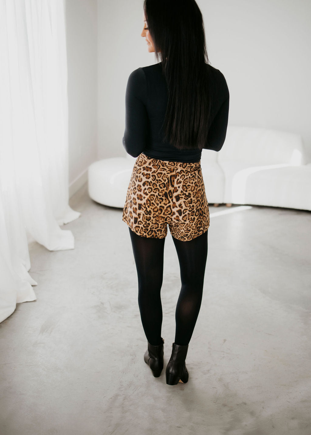 Sadey Leopard Print Shorts