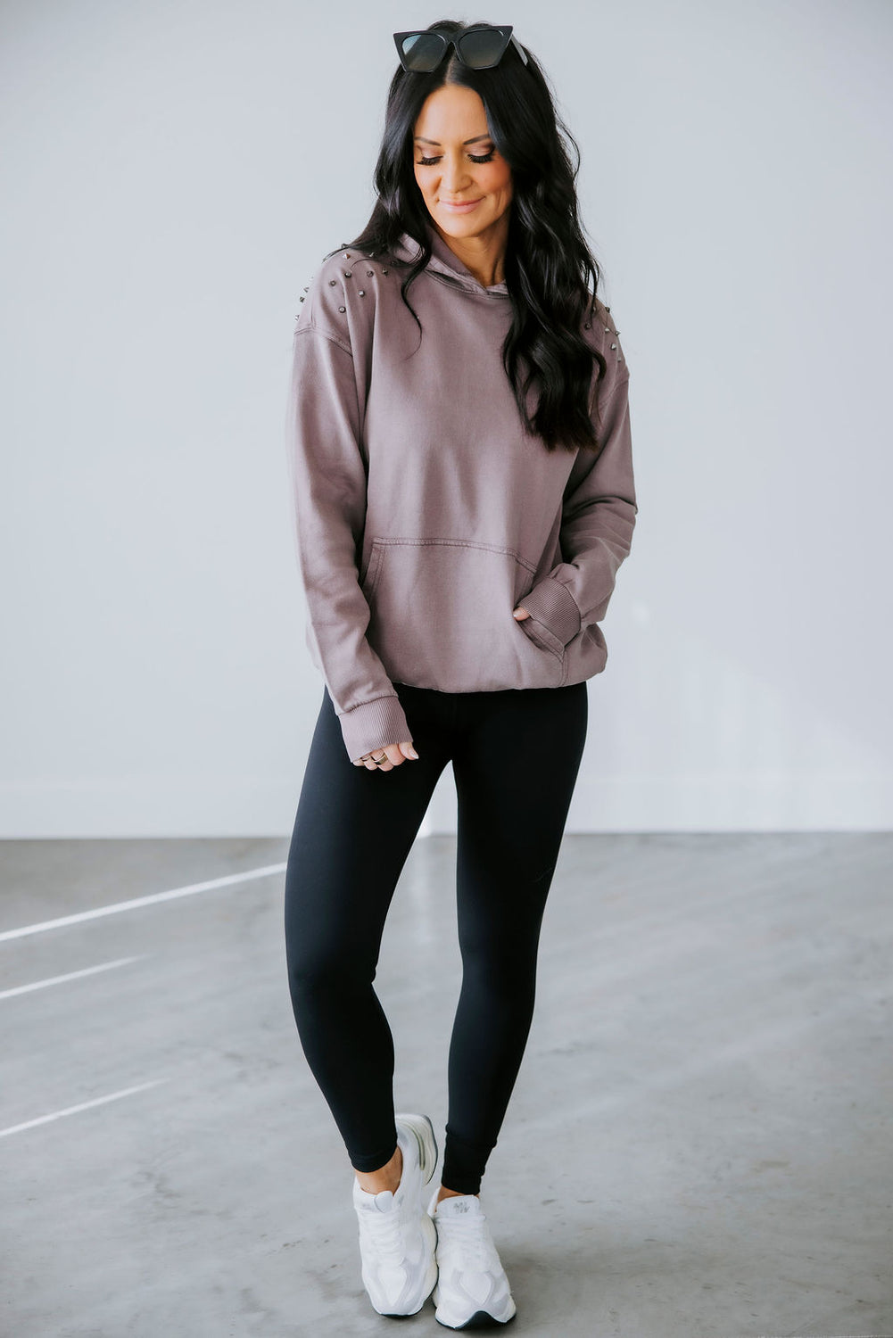 East Studded Hoodie by Lily & Lottie