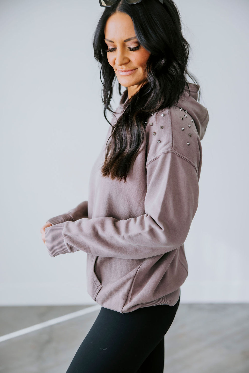 East Studded Hoodie by Lily & Lottie