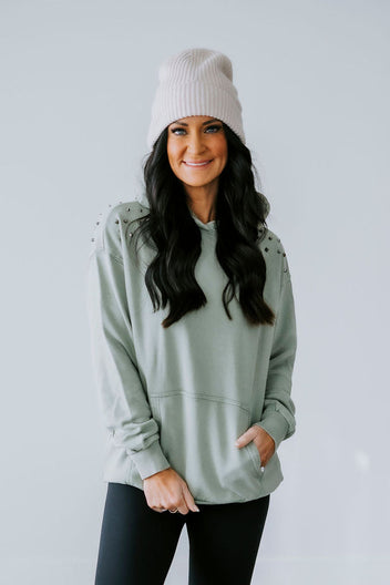 East Studded Hoodie by Lily & Lottie