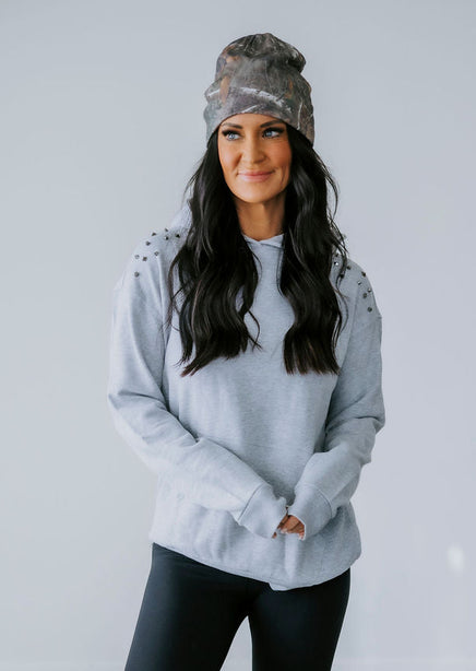 East Studded Hoodie by Lily & Lottie product view