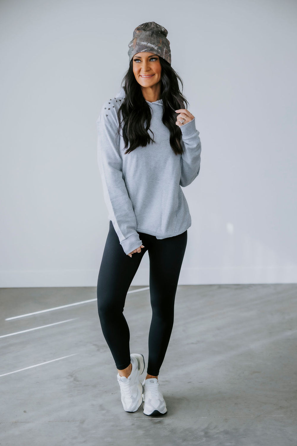 East Studded Hoodie by Lily & Lottie