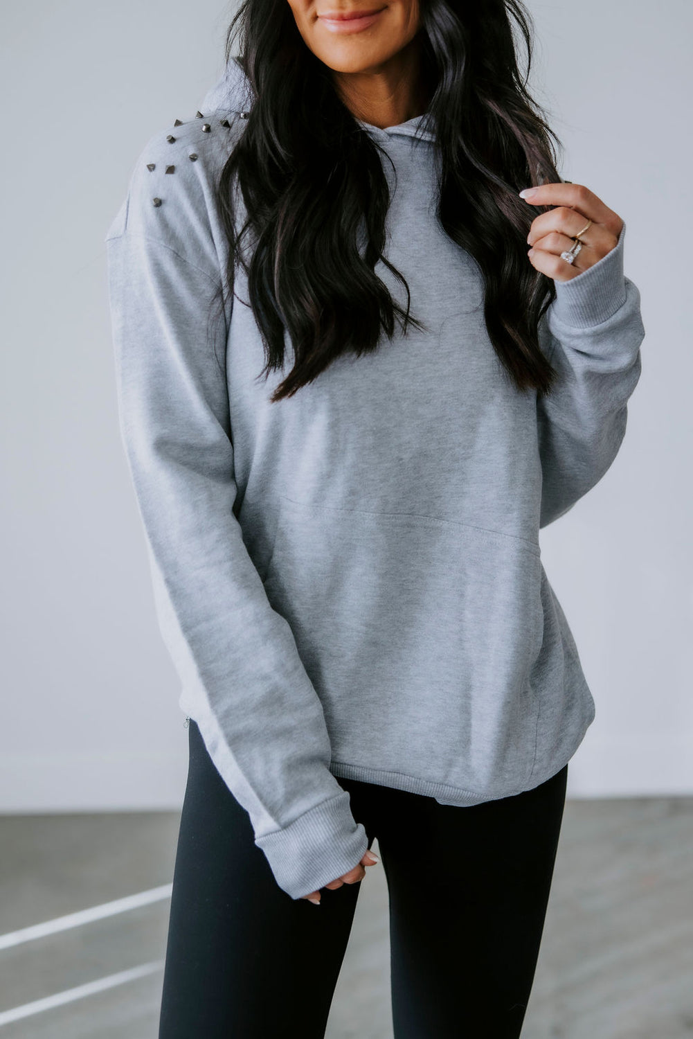 East Studded Hoodie by Lily & Lottie